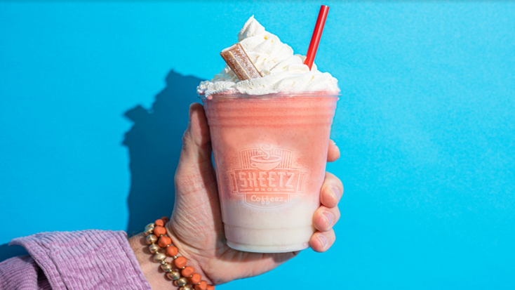 The Strawberry Cream Milkshake. The Strawberry Cream Milkshake.