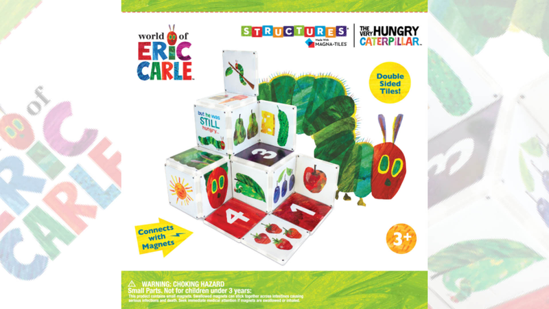 Eric Carle, 'The Very Hungy Caterpillar' magnetic tiles, CreateOn Eric Carle, 'The Very Hungy Caterpillar' magnetic tiles, CreateOn