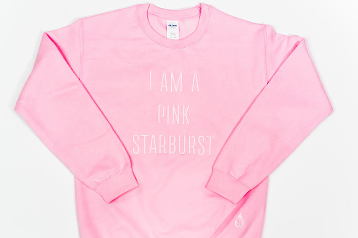Be Your Own Pink Starburst (and a Meme) in Branded Streetwear Be Your Own Pink Starburst (and a Meme) in Branded Streetwear