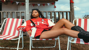 Jacket from the KFC x HYPE. collection.