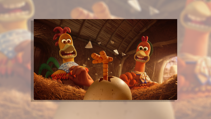 Scene from "Chicken Run: Dawn of the Nugget." Scene from "Chicken Run: Dawn of the Nugget."