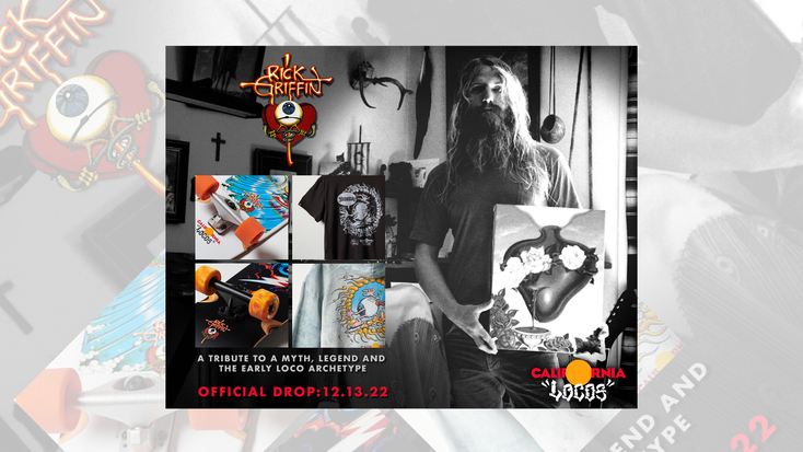 The entire Rick Griffin collection of skatewear and boards. The entire Rick Griffin collection of skatewear and boards.