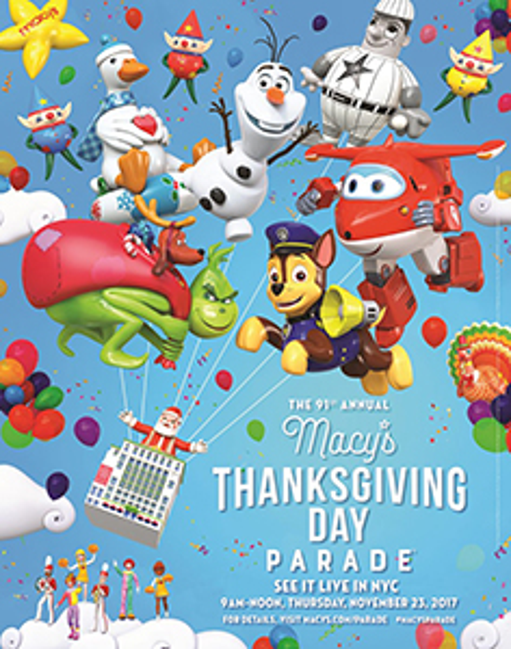 Characters Line Up for Macy's Thanksgiving Parade