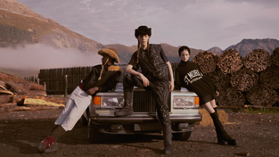 Looks from the Bally x St. Moritz collection.