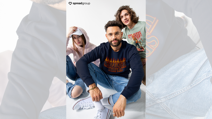 "Stranger Things" apparel from Spread Group. "Stranger Things" apparel from Spread Group.