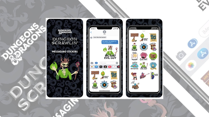 Dungeons & Dragons animated mobile messaging stickers Dungeons & Dragons animated mobile messaging stickers