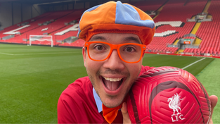 Blippi at Anfield, Liverpool
