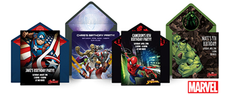 Punchbowl Debuts Marvel Online Invites Punchbowl Debuts Marvel Online Invites