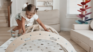 The Ofie playmat featuring a Miffy print.