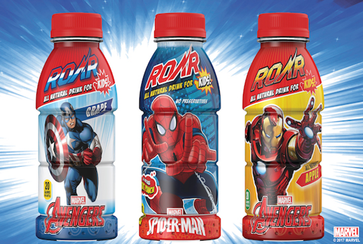 Marvel Featured on New Healthy Kids’ Drinks