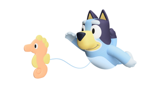 A "Bluey" Toomies bath toy. 