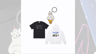 The keychain, T-shirt and hoodie from the MINI x BBC ICECREAM collection.