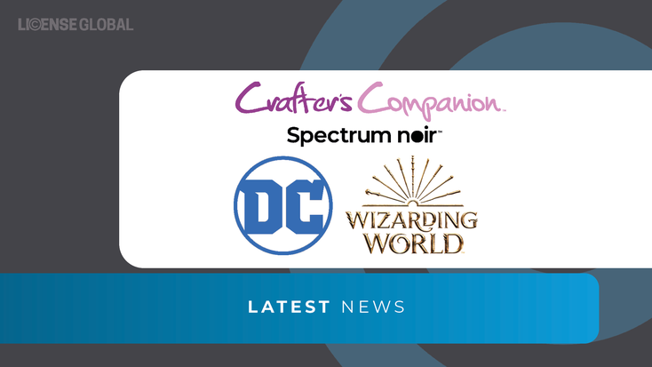 Crafter’s Companion, DC, Wizarding World, Spectrum Noir, logos Crafter’s Companion, DC, Wizarding World, Spectrum Noir, logos