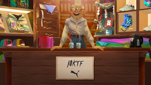 Wagmi-san in his virtual storefront.