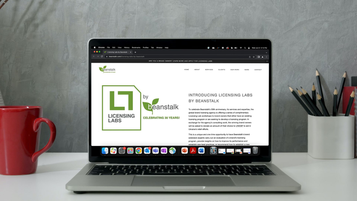 Licensing Labs screen on desktop.