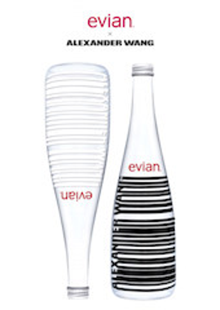 Alexander Wang Designs Evian Bottle