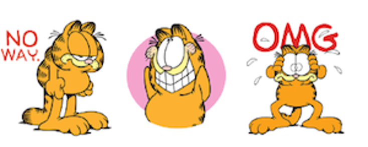 Garfield Arrives on Messaging Apps