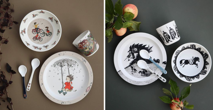 Tableware featuring "Moomin" by Little My and Stinky Tableware featuring "Moomin" by Little My and Stinky