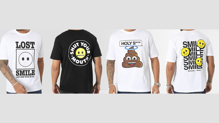 LaBoutiqueOfficielle x emoji t-shirts LaBoutiqueOfficielle x emoji t-shirts