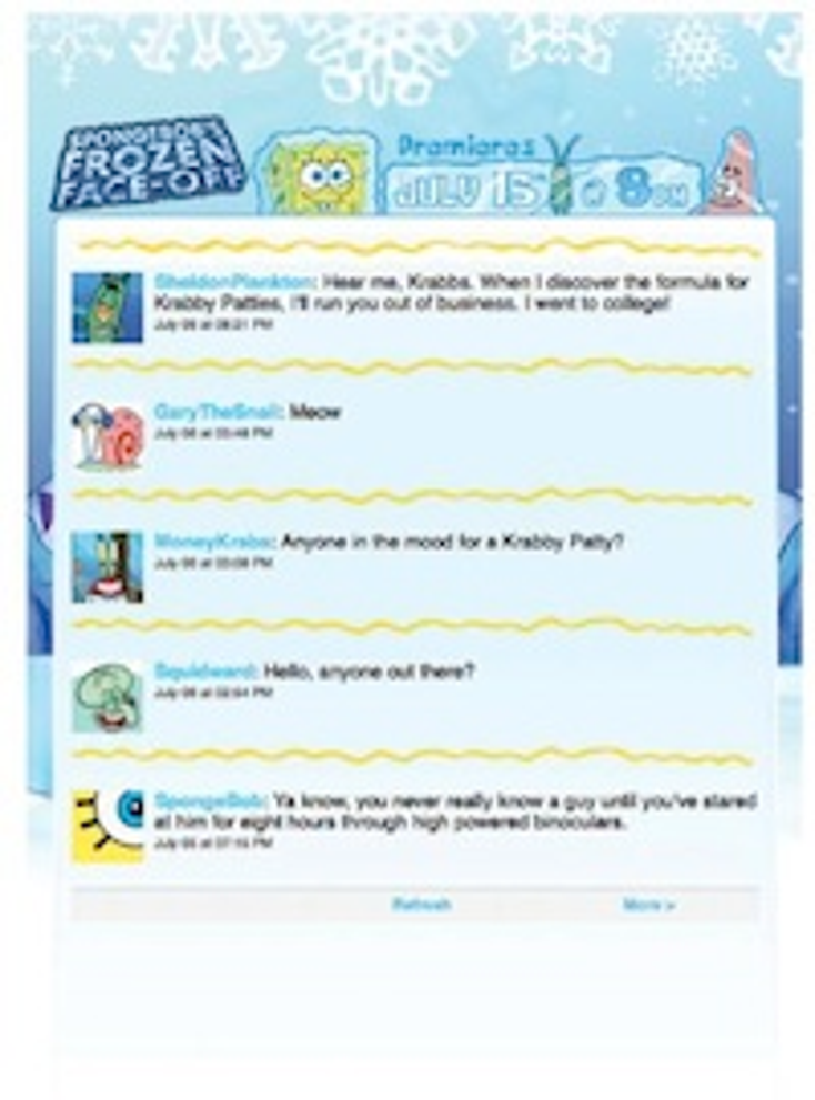 Nick Plans SpongeBob Twitter Story