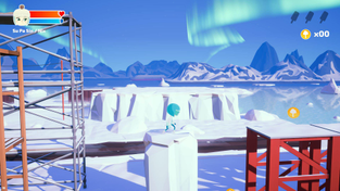 Screenshot from "Meteoheroes" video game.