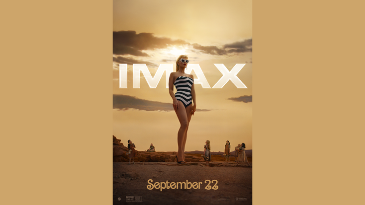 "Barbie" IMAX poster. "Barbie" IMAX poster.