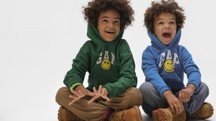 Kids hoodies from the Gap and Smiley winter collection. 