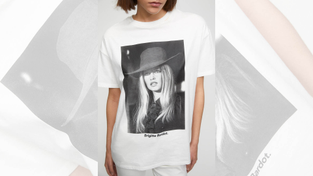 T-shirts featuring Brigitte Bardot.