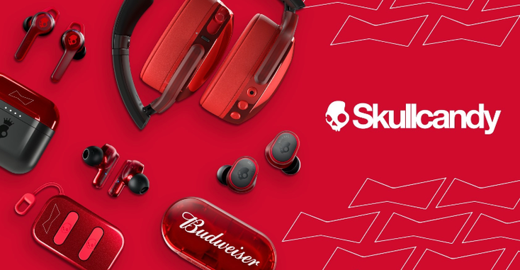 Budweiser and Skullcandy branded products