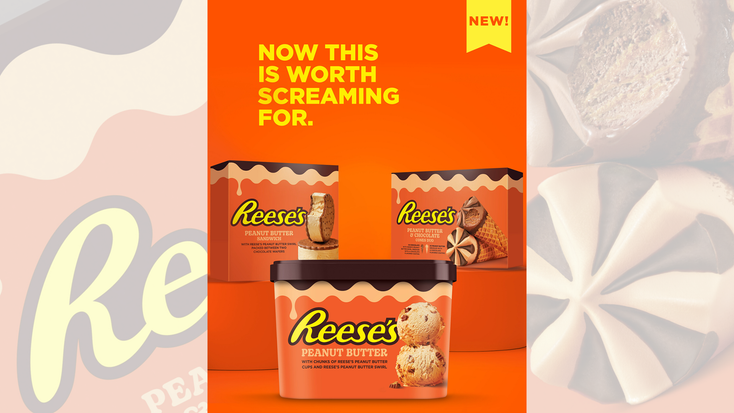 (From L to R): The Reese's Peanut Butter Sandwich, Reese's Peanut Butter Ice Cream and Peanut Butter and Chocolate Cones Duo. (From L to R): The Reese's Peanut Butter Sandwich, Reese's Peanut Butter Ice Cream and Peanut Butter and Chocolate Cones Duo.