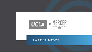 UCLA x Mercer Amsterdam logos.