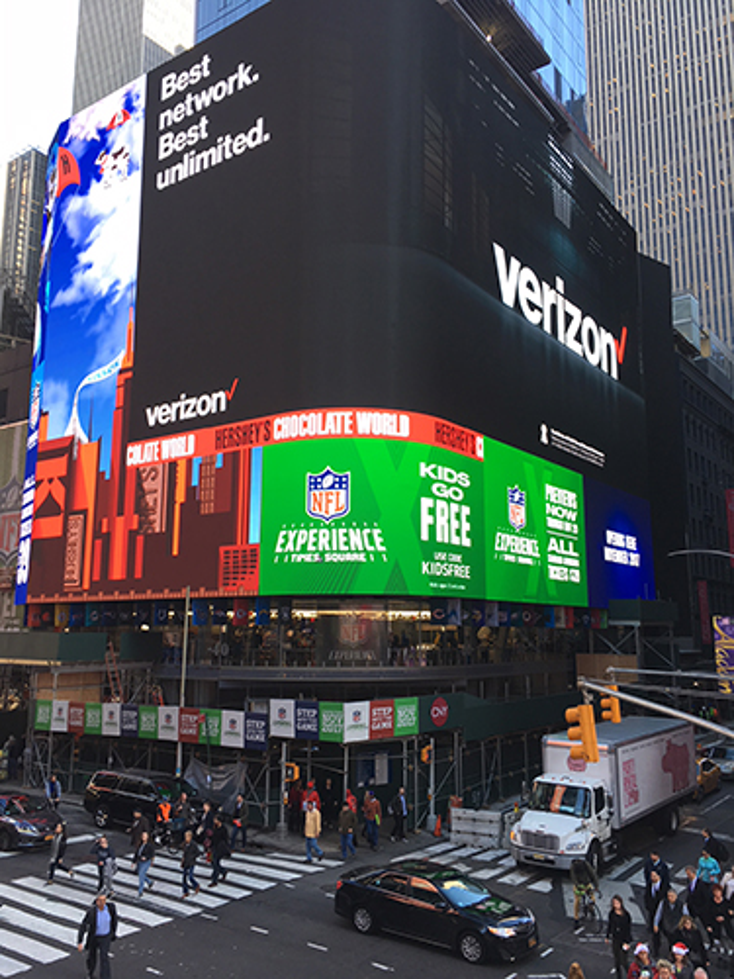 NFL Opens Permanent Attraction in Times Square