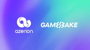 Azerion and GameBake logos.