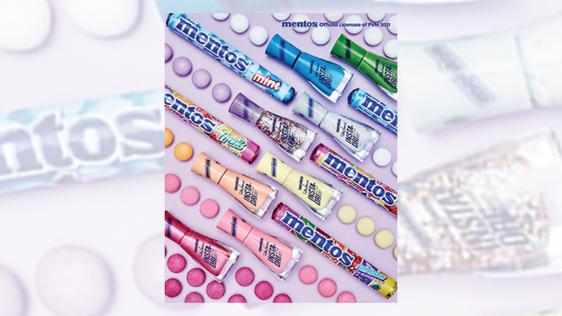 Perfetti Van Melle's Mentos collection, with Sally Hansen Perfetti Van Melle's Mentos collection, with Sally Hansen