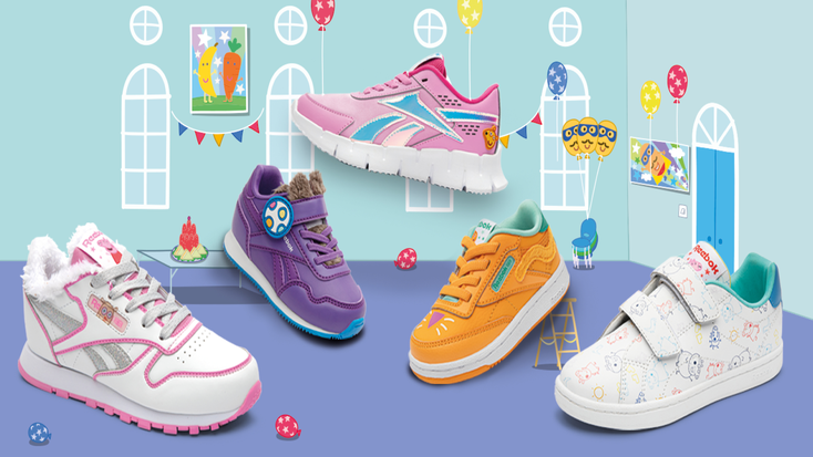 The entire Reebok x Peppa Pig kids-only collection.
