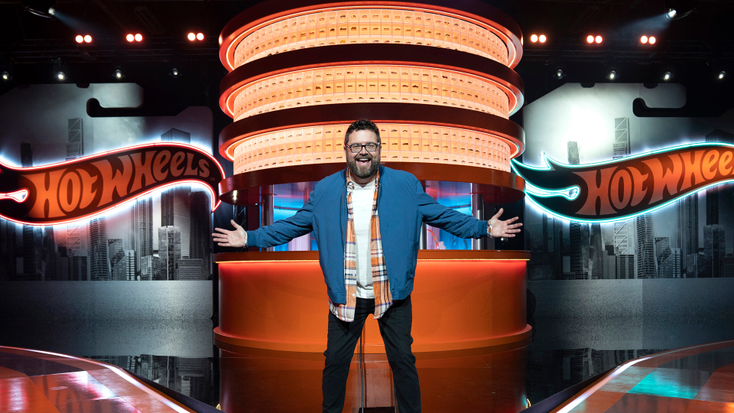 Rutledge Wood, host of “Hot Wheels: Ultimate Challenge.” Rutledge Wood, host of “Hot Wheels: Ultimate Challenge.”