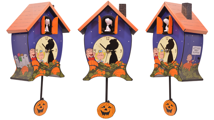 The 17-inch Peanuts Halloween Great Pumpkin Cuckoo Clock.