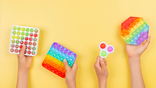 Fidget toys provide sensory and tactile experience for children.