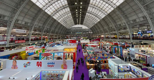 Overhead view of London Toy Fair