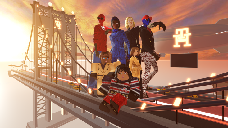 A Tommy Hilfiger collection as featured in Roblox.