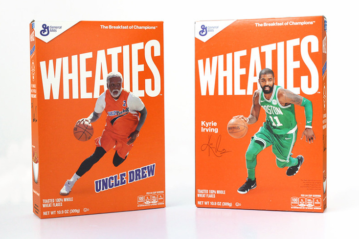 NBA Star Kyrie Irving Does a Double Take with Wheaties