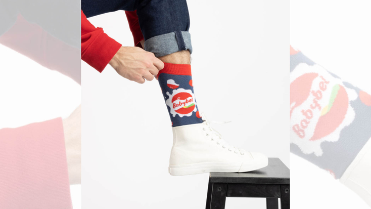 Babybel x Label Chaussette Launch Socks Range Babybel x Label Chaussette Launch Socks Range