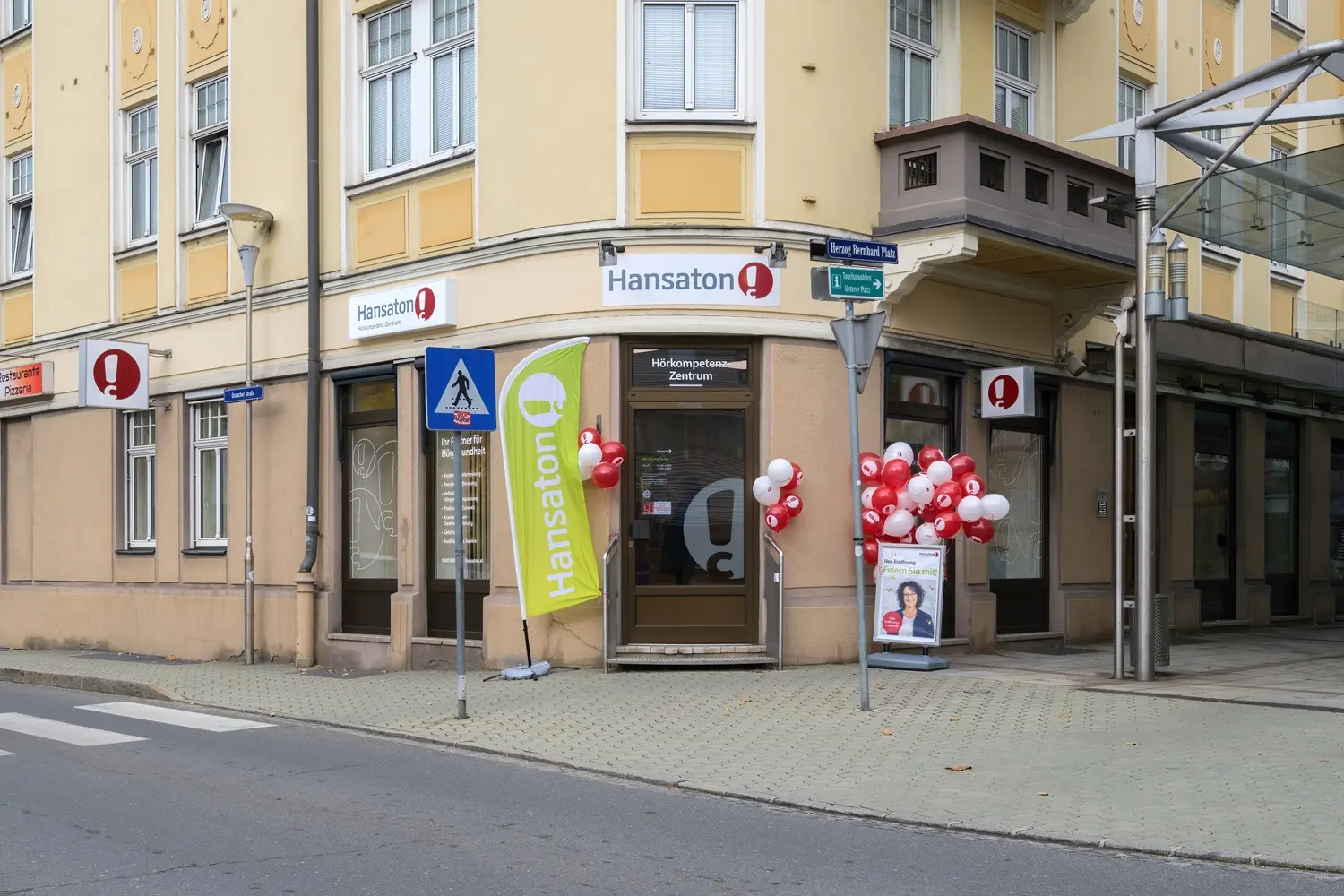 Ansicht Hansaton-Fachgeschäft gegenüberliegende Seite