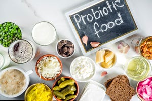 A variety of probiotic foods