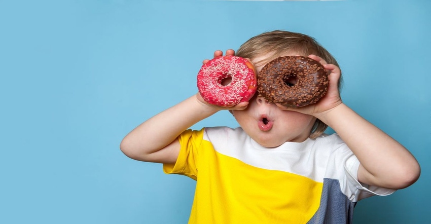 kids and doughnuts