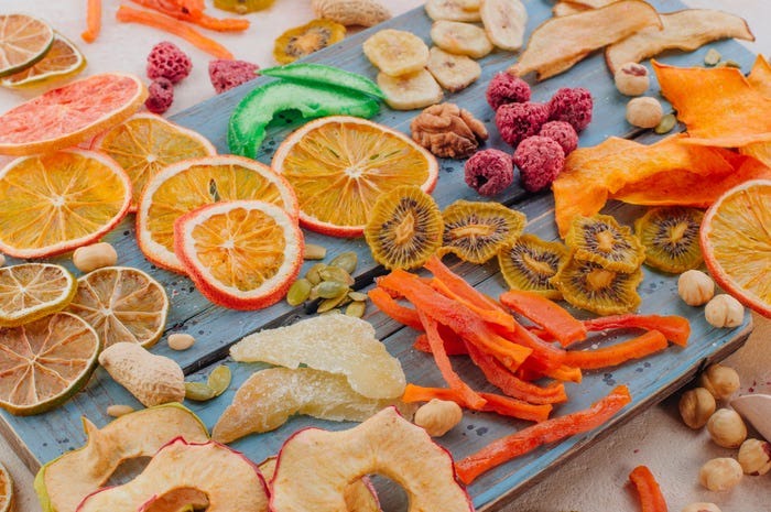 assortment of dried fruit