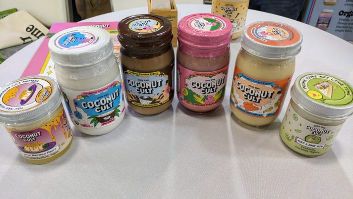 The Coconut Cult's yogurts. 