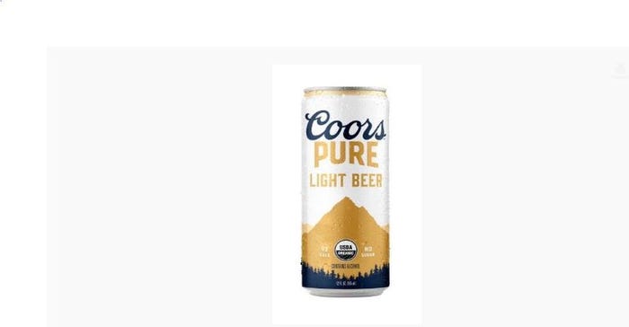 Coors Pure organic beer