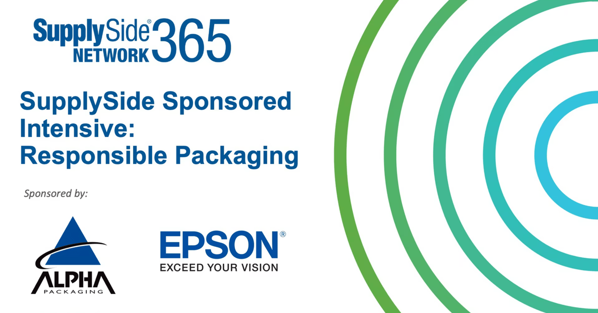 SupplySide Sponsored Intensive: Responsible Packaging