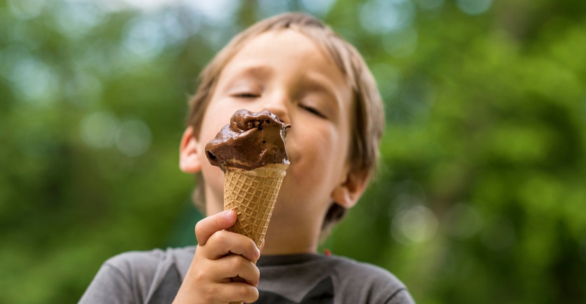 America's favorite ice-cream flavors: vanilla, chocolate, and mint